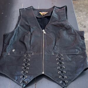 Harley-Davidson Black Leather Vest